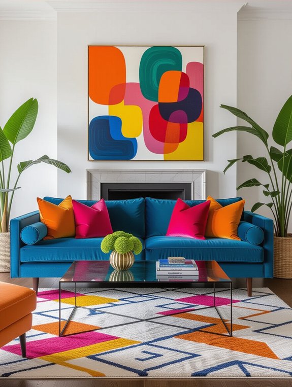 vibrant colors energize spaces