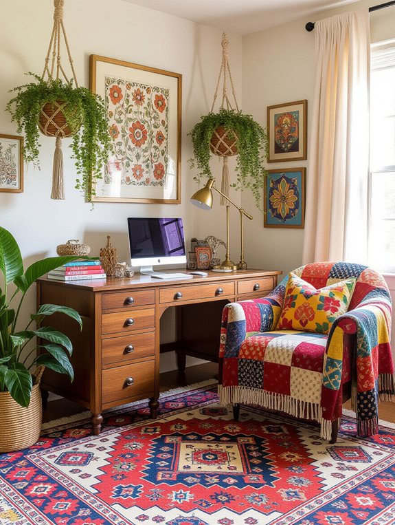 vibrant cozy creative workspace