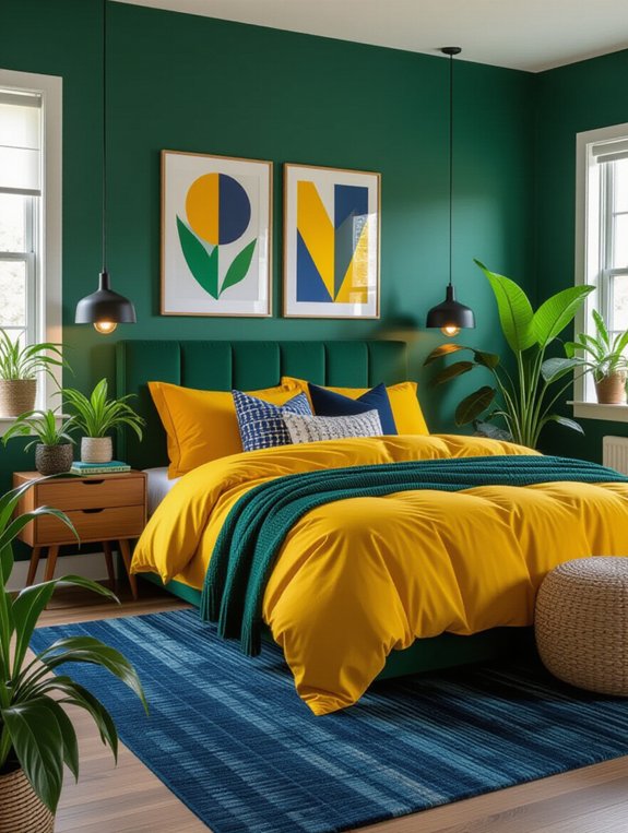 vibrant hues energize space