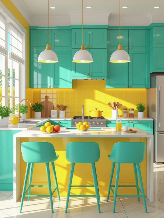 vibrant kitchen color choices