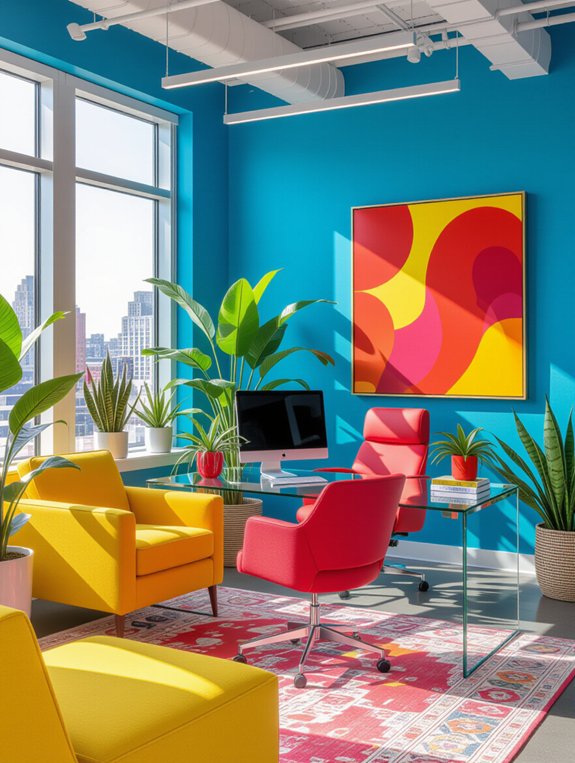 vibrant office color schemes