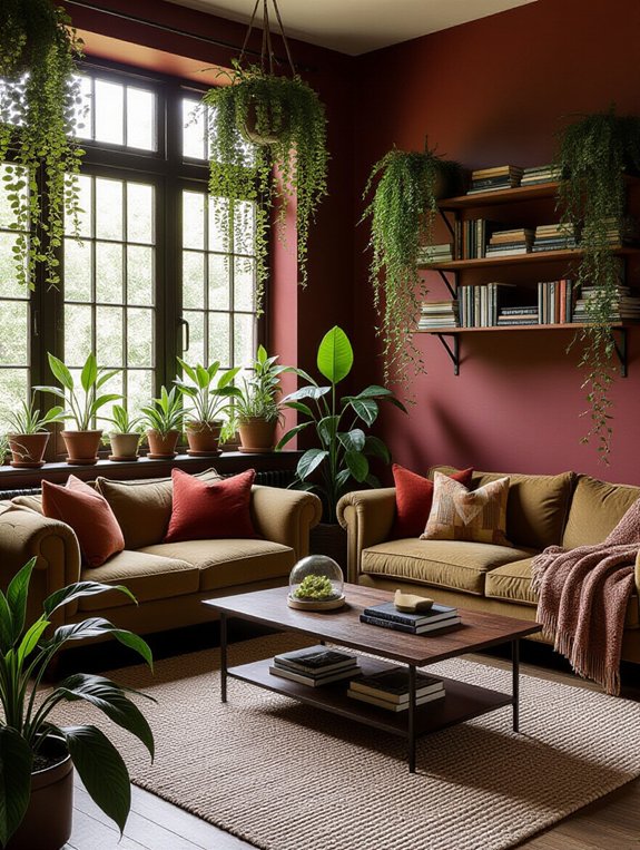 vibrant plants enhance atmosphere