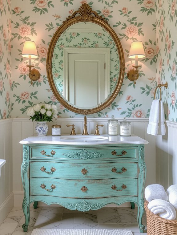 vintage charm for bathrooms