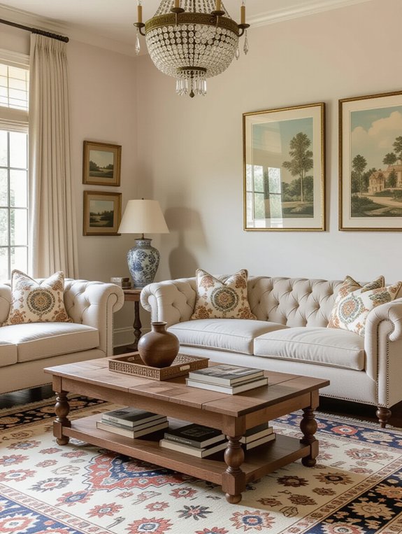 vintage cozy living design