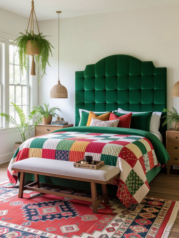 vintage eclectic bedroom style