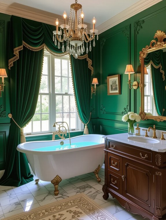 vintage elegance in bathrooms
