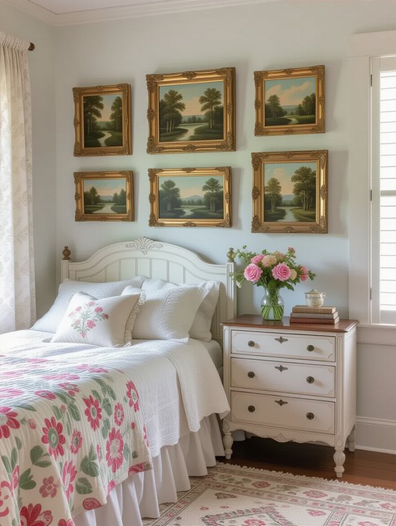 vintage frames gallery wall