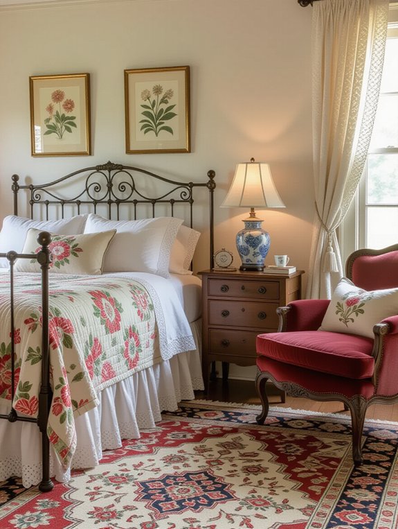 vintage furniture adds warmth