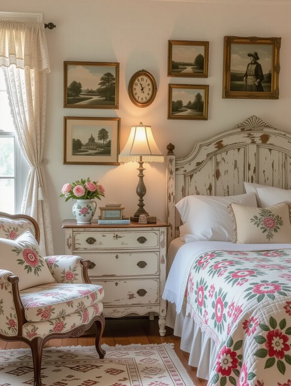 vintage photo gallery wall