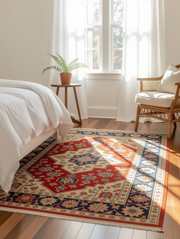 vintage rugs add charm