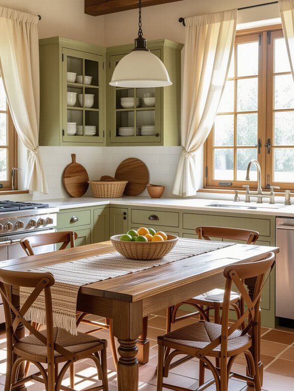 warm earthy kitchen design