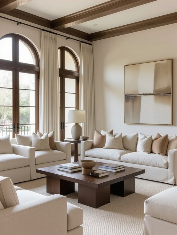 warm elegance through contrast