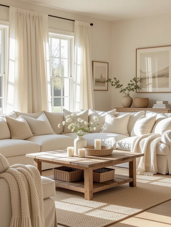 warm inviting cottage atmosphere