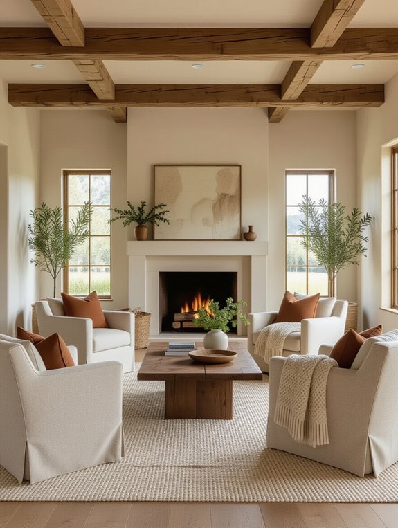 warm wood finishes create coziness