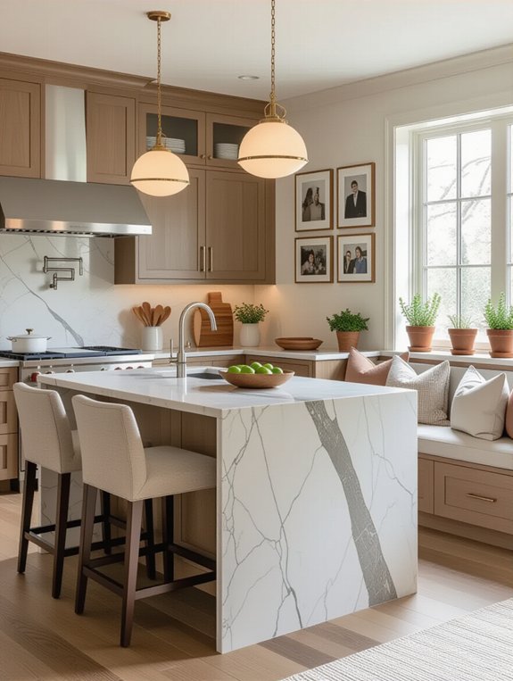 welcoming family kitchen design