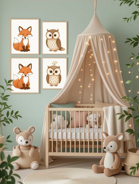 whimsical woodland nursery decor