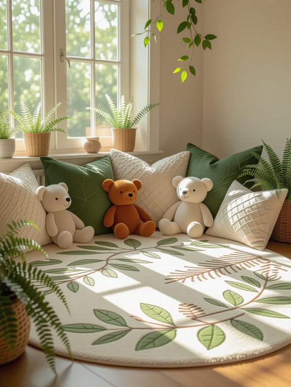 woodland themed nursery rug