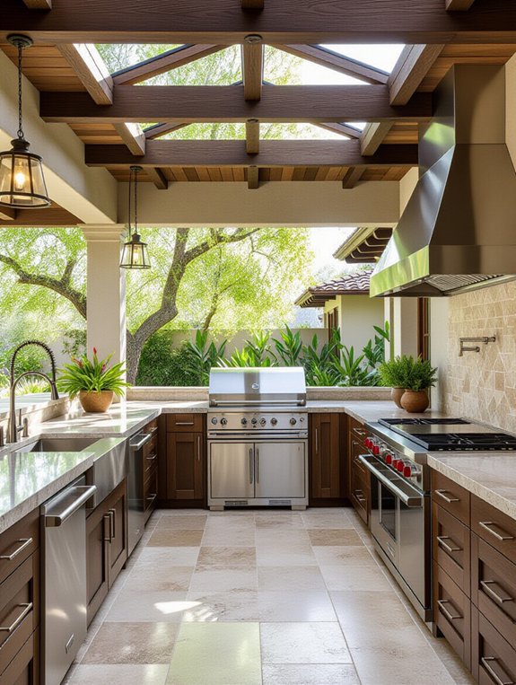 year round outdoor cooking oasis