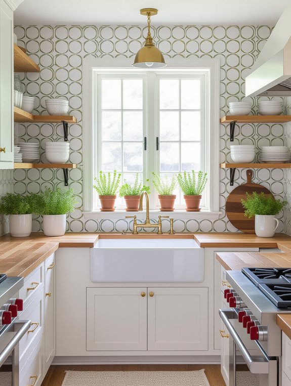 affordable kitchen wallpaper transformation