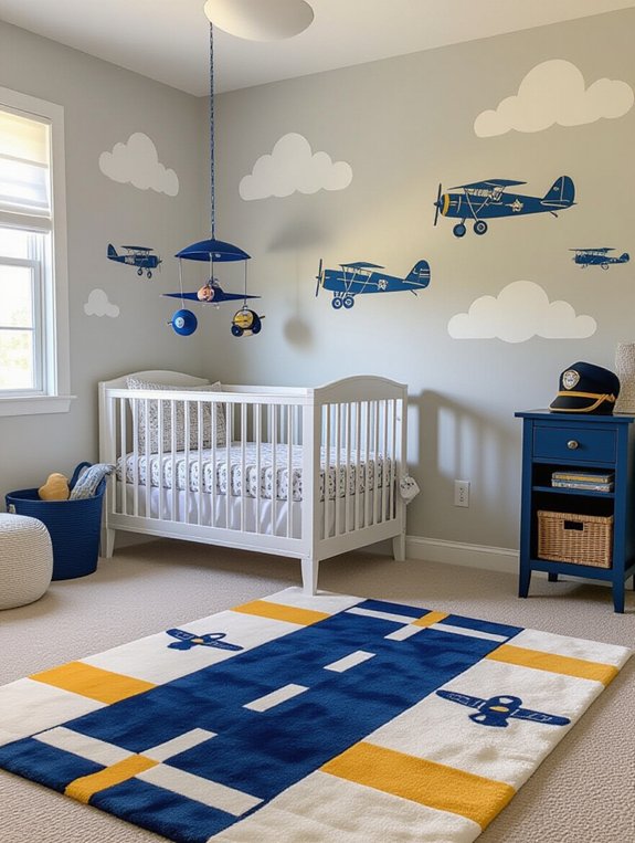 airplane themed imaginative room