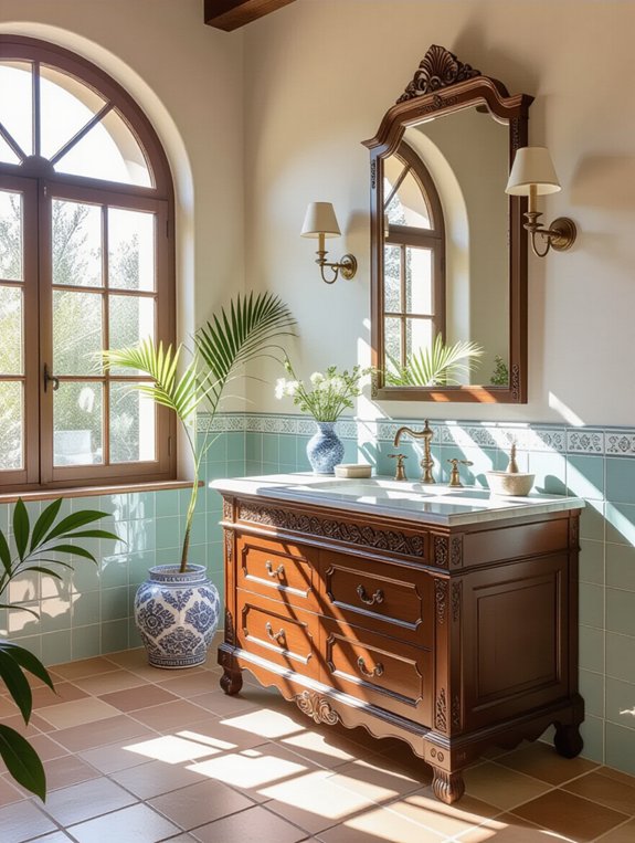 antique finish stylish vanity units