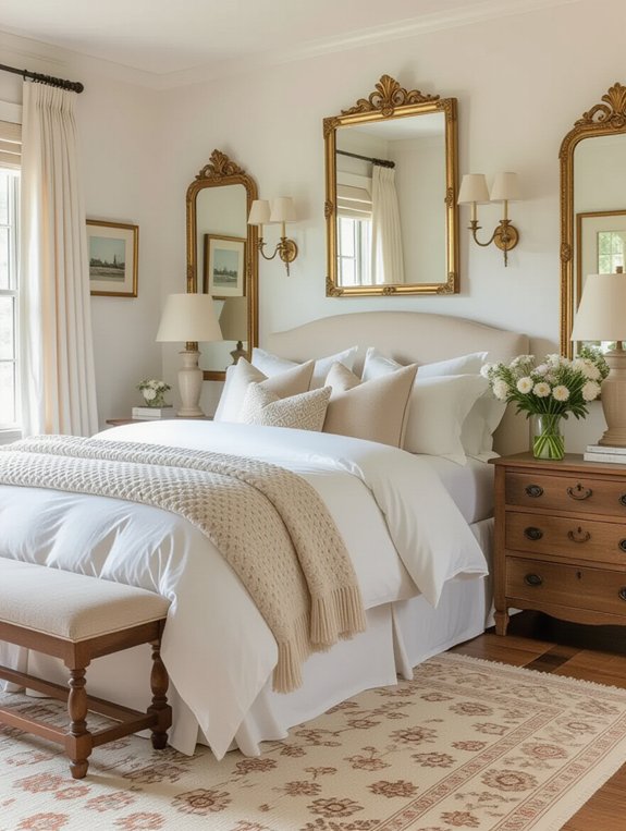 antique mirrors enhance space