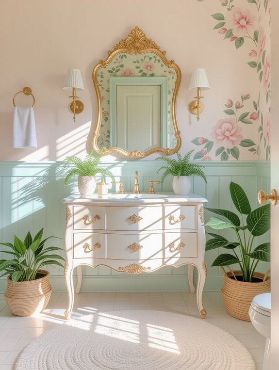 artistic bathroom gallery style