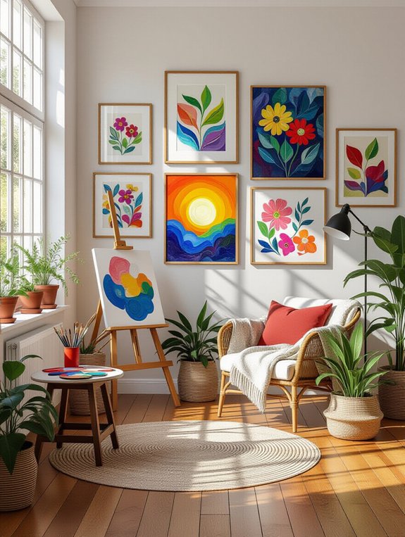 artistic gallery wall studio