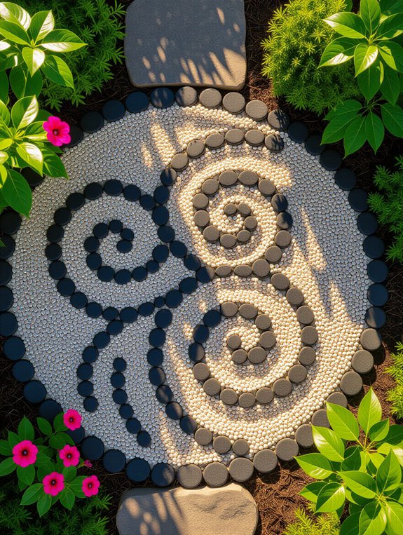 artistic gravel design patterns