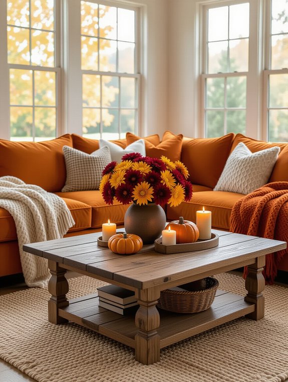 autumn flower arrangements enhance warmth