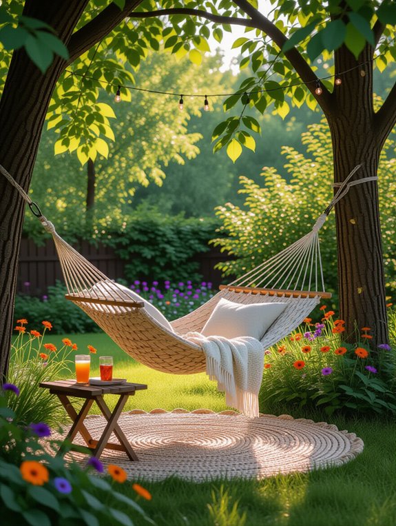 backyard hammock relaxation spot