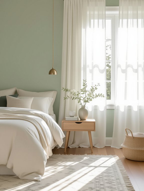 balanced bedroom color scheme