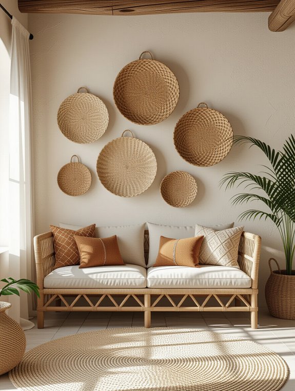 baskets as art frames