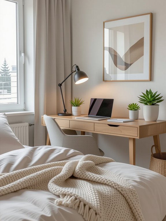 bedroom workstation setup tips