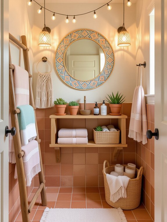 bohemian bathroom decor ideas