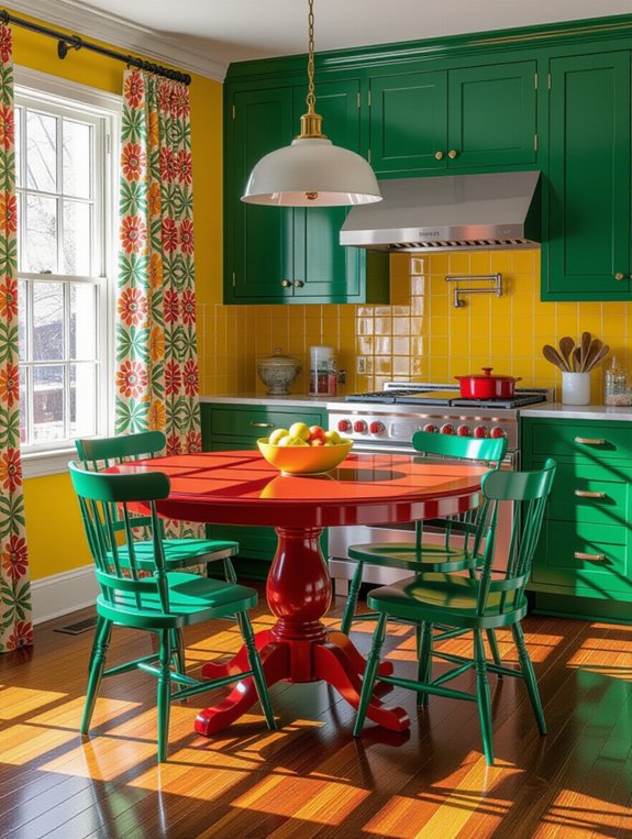 bold accents energize kitchens