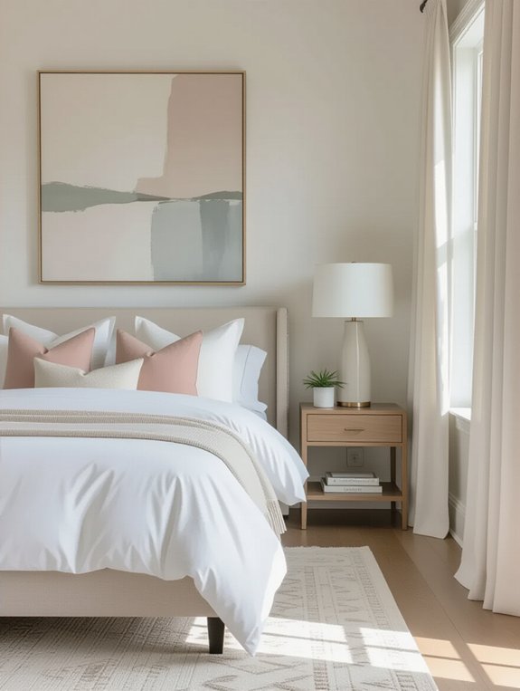 bold art enhances minimalism