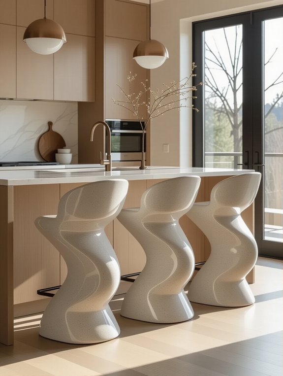 bold artistic barstool design