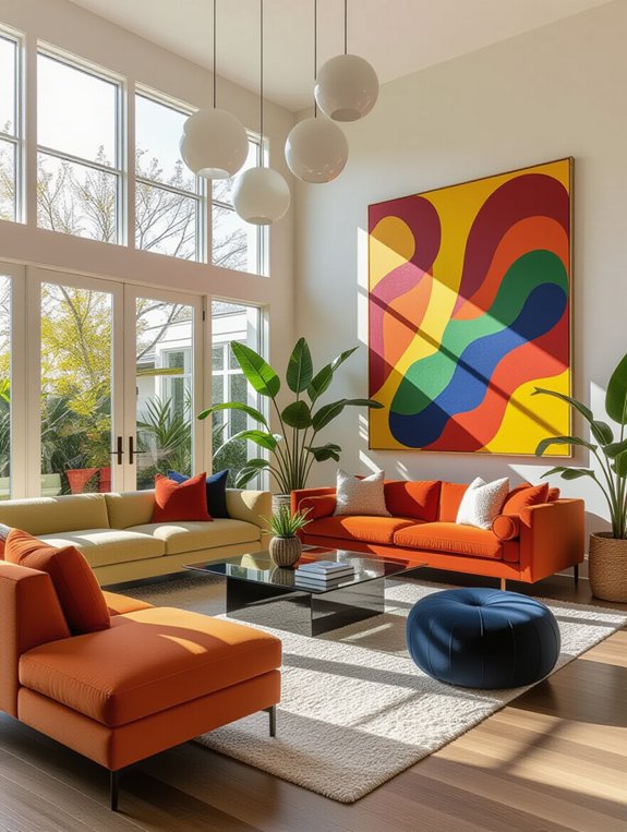 bold artwork and unique decor