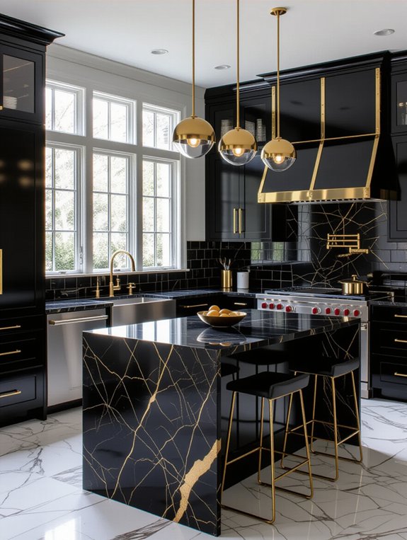 bold black and gold elegance