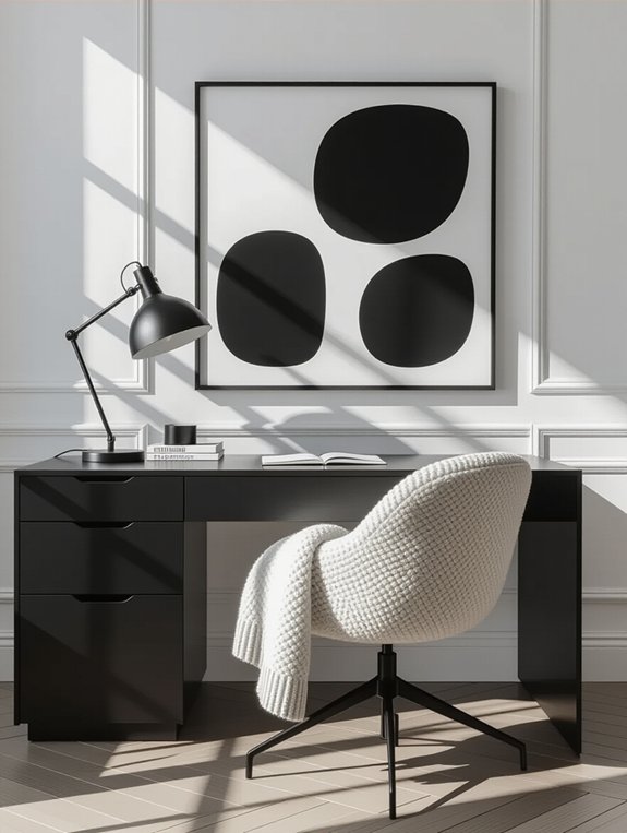 bold black and white