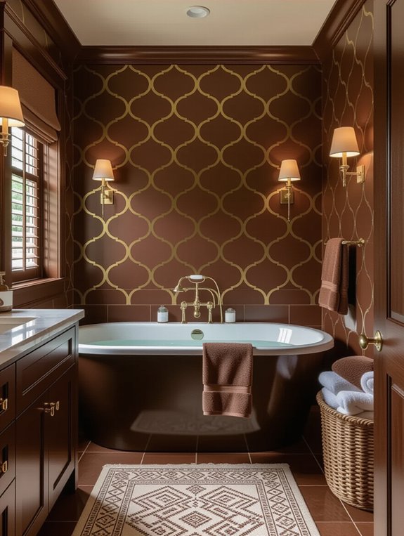 bold brown wallpaper designs