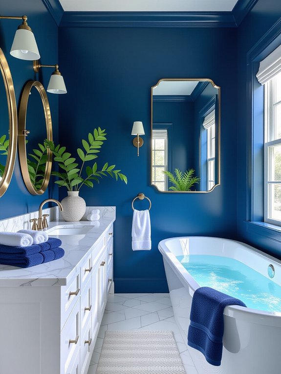 bold color accent wall