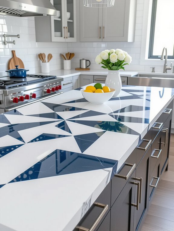 bold geometric quartz designs