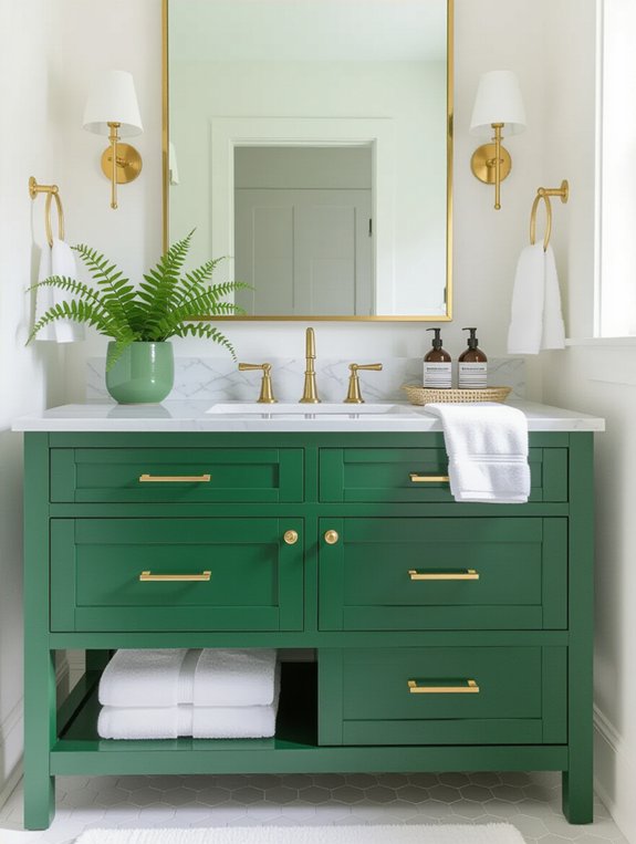 bold hunter green elegance