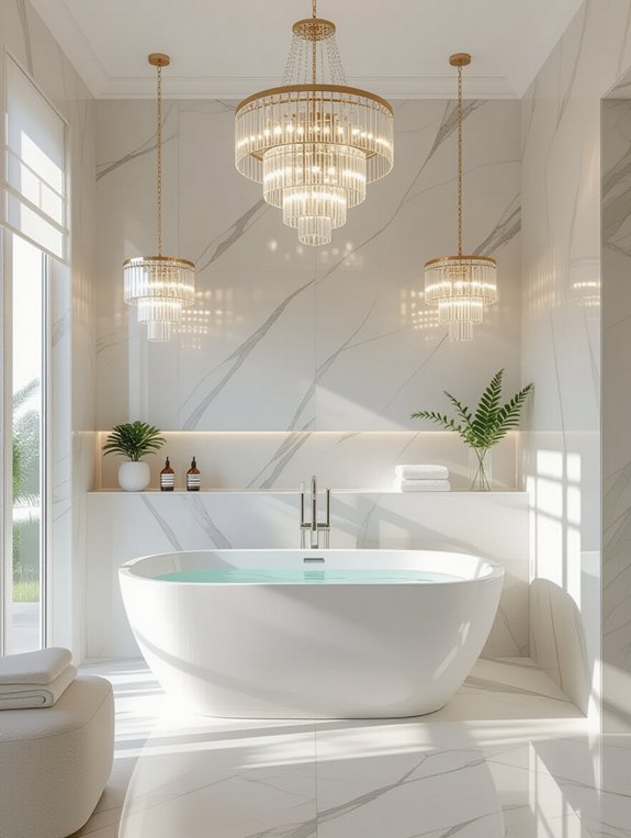 bold lighting transforms bathrooms