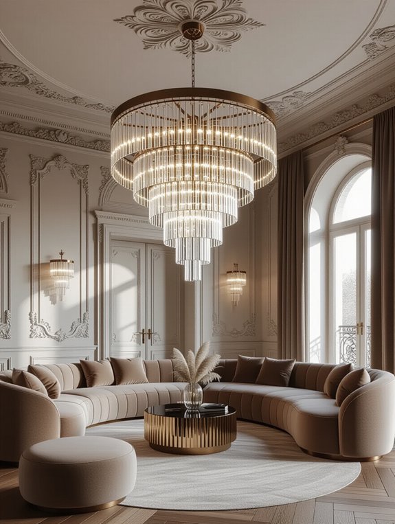 bold oversized chandelier statement