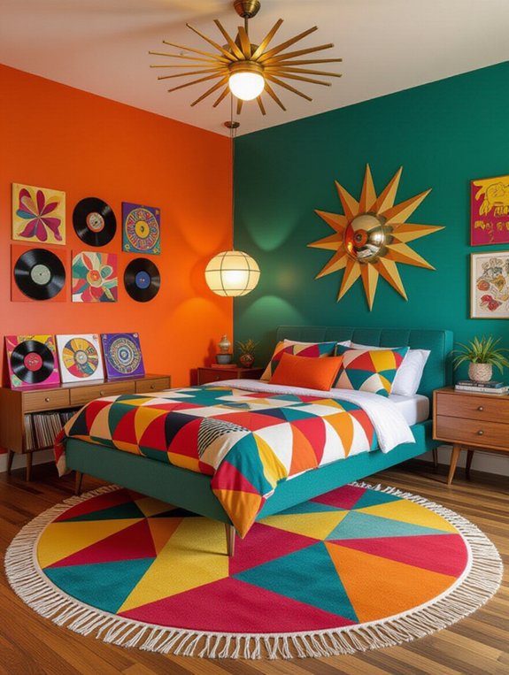 bold retro geometric patterns