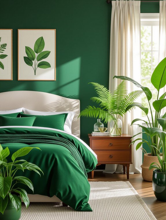botanical bedroom design inspiration