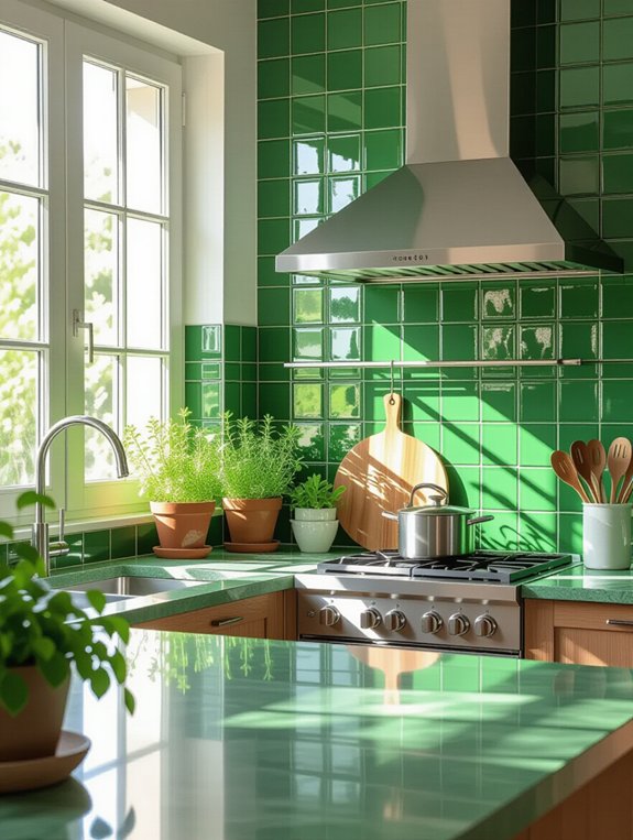 botanical prints enhance kitchens
